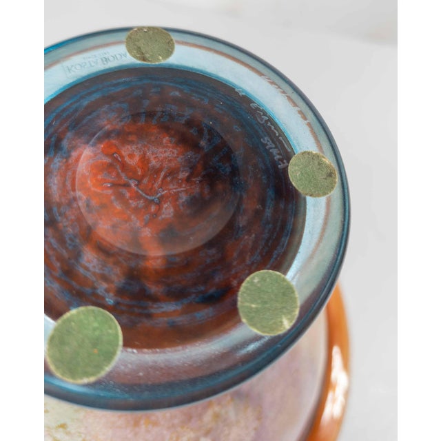 Mid-Century Modern Scandinavian Art Glass Centerpiece Bowl Kjell Engman for Kosta Boda For Sale - Image 13 of 13