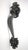 Arts & Crafts style door pull made of cast iron. The original mounting screws are not available. Good condition with...