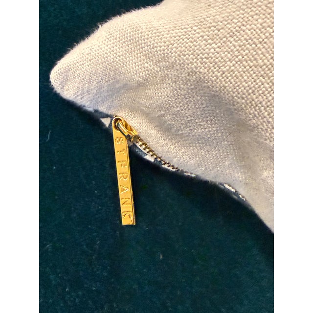 St. Frank Indigo Arrows Throw Pillows, Pair For Sale - Image 11 of 12