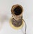 20th Century Italian Floral Tole Ware Style Metal Boudoir Table Lamp With Distressed Shade For Sale - Image 11 of 12