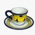 Deruta Stratificata Espresso Cup & Saucer | Hand-Painted Italian Espresso Set From Deruta For Sale - Image 4 of 8