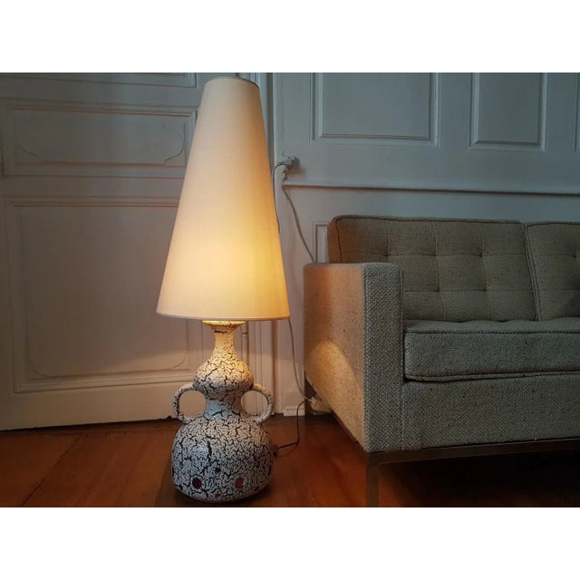 1960s Vintage Ceramic Fat Lava Floor Lamp For Sale - Image 5 of 13