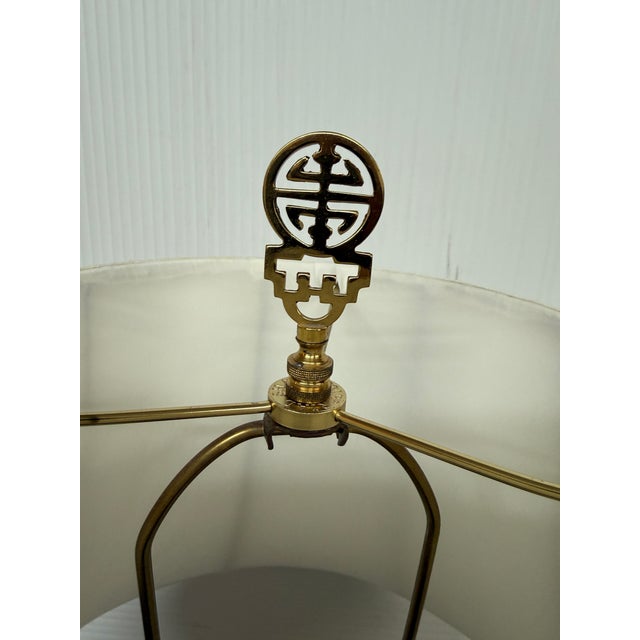 Blue Ethan Allen Chinoiserie Ceramic Table Lamp For Sale - Image 8 of 12