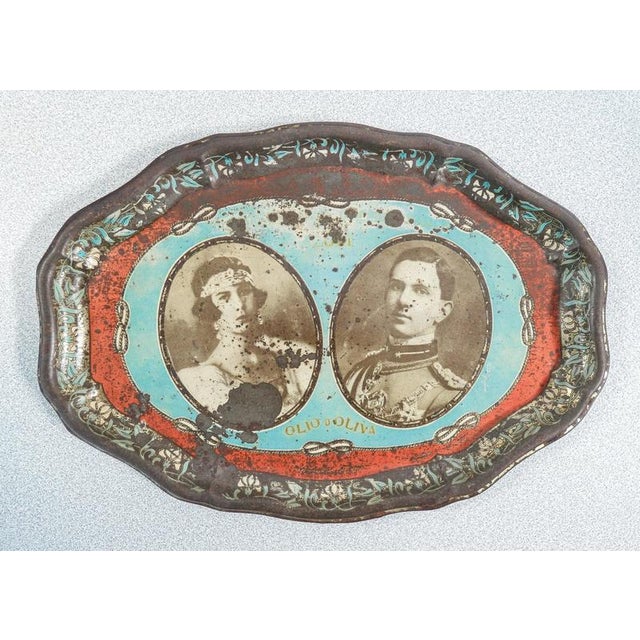 Commemorative Wedding Tray for Umberto II and Maria Jose For Sale - Image 10 of 10