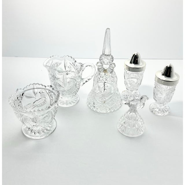Contemporary 1990s Hofbauer “Byrdes” Crystal Dinnerware Serving Hostess & Decor Set - 5-Piece For Sale - Image 3 of 10