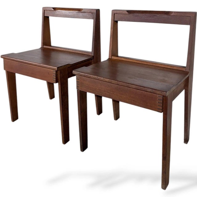 Contemporary Mid-Century Modern Teak Chairs from Gordon Russell, 1960s, Set of 2 For Sale - Image 3 of 9