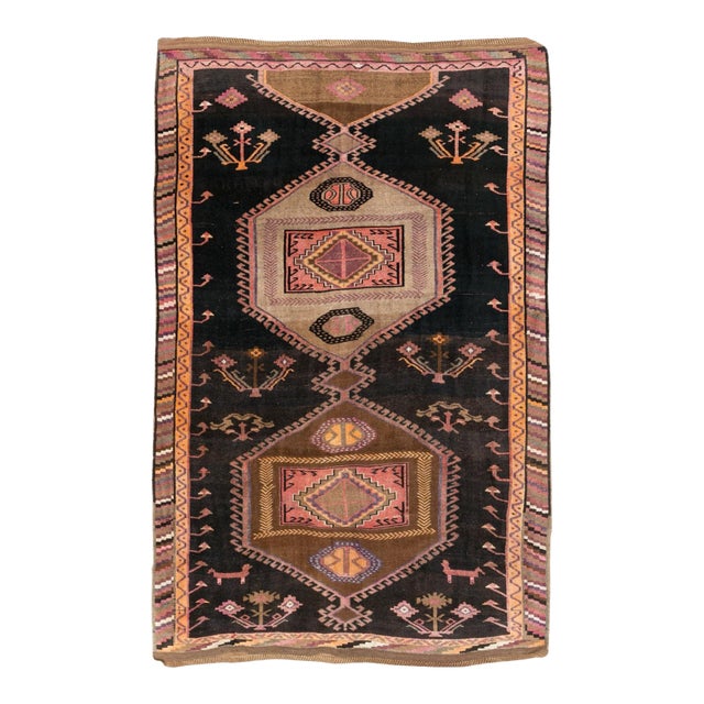 Galerie Shabab Collection Tribal Mid-20th Century Handmade Turkish Anatolian Room Size Carpet For Sale