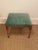 This Antique French square stool or ottoman is in wonderful Condition. The wood frame is very sturdy and has a beautiful...