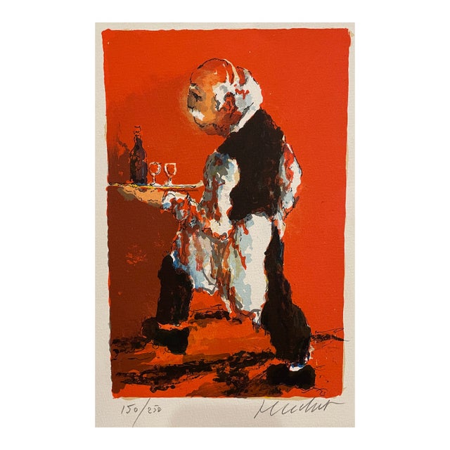 Urbain Huchet the Waiter Lithograph For Sale