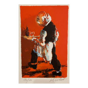 Urbain Huchet the Waiter Lithograph