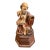 18th Century St. Mark With Lion Santos Polychrome Sculpture For Sale