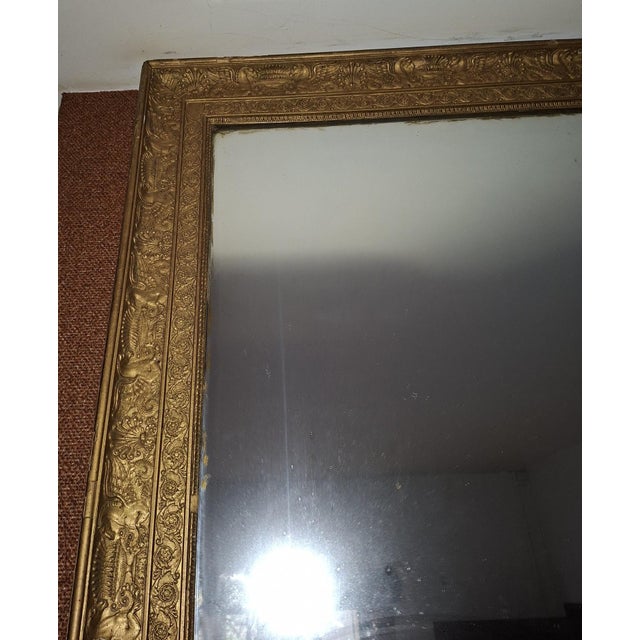 Large Empire Restoration Fireplace Mirror, 1820 For Sale - Image 6 of 8