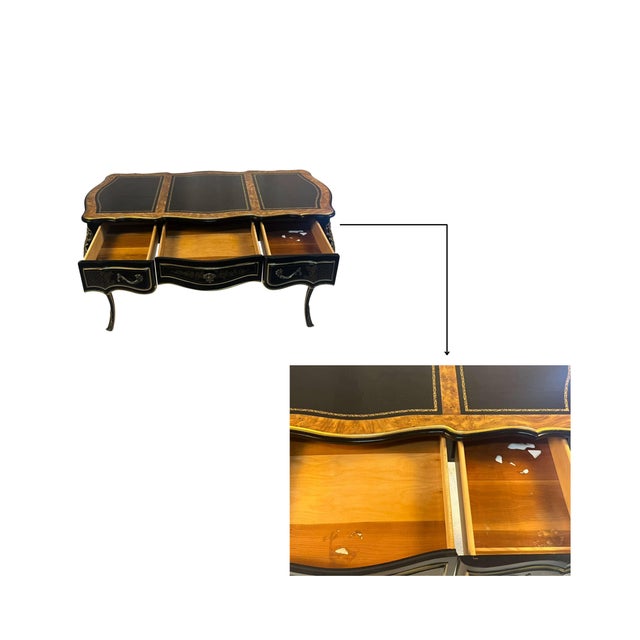 Vintage Louis XV French Style Desk and Chair Drexel Heritage For Sale - Image 9 of 16