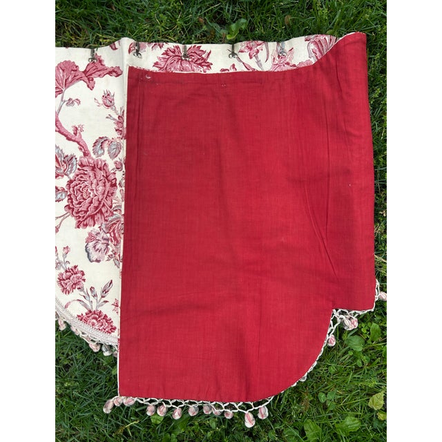 Antique Fabric Valance For Sale - Image 4 of 5