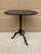 1940s Regency Chinoiserie Black Painted Walnut Side Table With Hand-Painted Scenes For Sale - Image 9 of 10