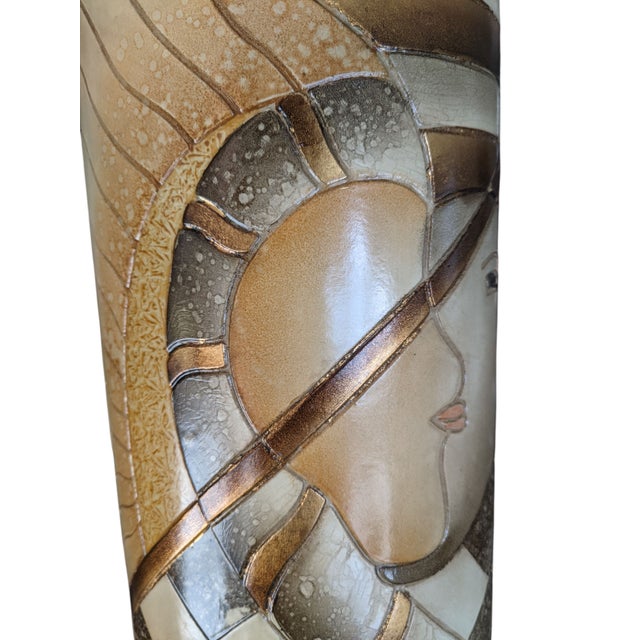 Late 20th Century Vintage Abstract Cubist Alexander Kalifano Vase For Sale - Image 5 of 9