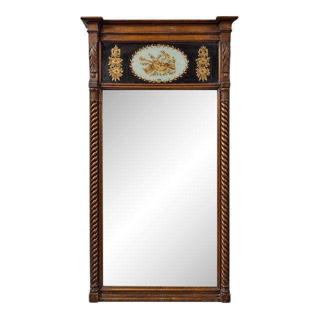 Late 19th Century English Regency Giltwood Pier Mirror For Sale