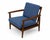 1970s Mid Century Modern Walnut Lounge ChairS—pair For Sale - Image 5 of 5