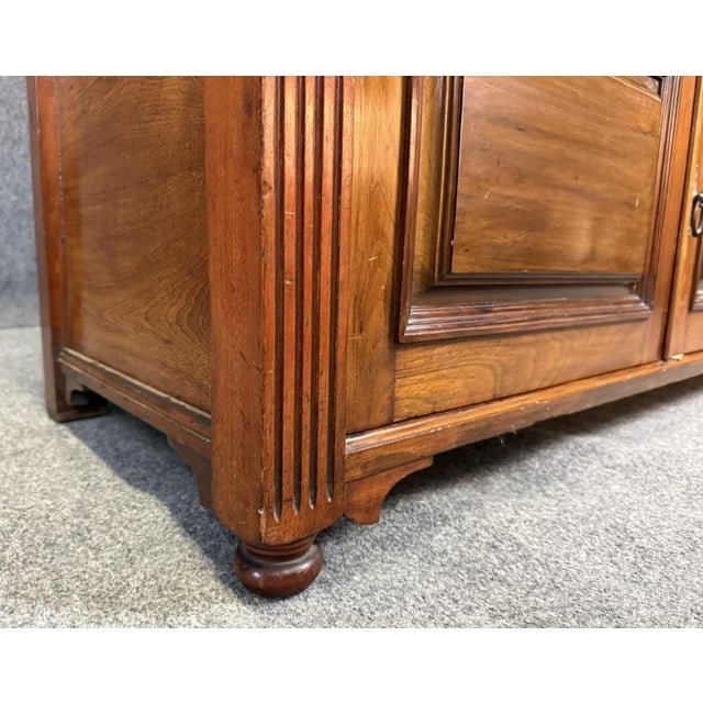 19th Century Solid Walnut Two Tier Server For Sale - Image 11 of 15