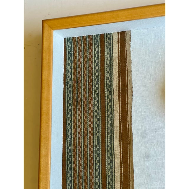 Antique White Antique Framed Shadowbox of Pre-Columbian Style Coastal Peruvian Artifacts For Sale - Image 8 of 13