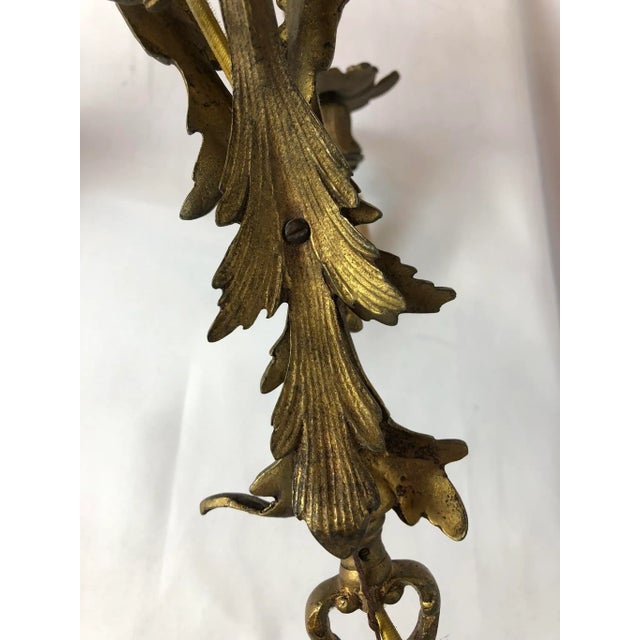 18th Century French Bronze Chandelier For Sale - Image 4 of 11