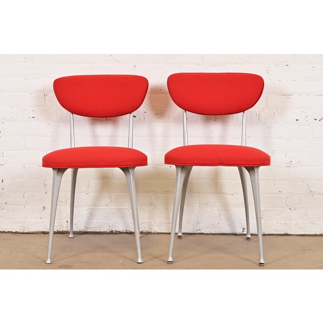 Shelby Williams Mid-Century Modern Aluminum "Gazelle" Chairs, Pair For Sale - Image 12 of 12