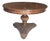 1980s Round Pedestal Wood Table For Sale