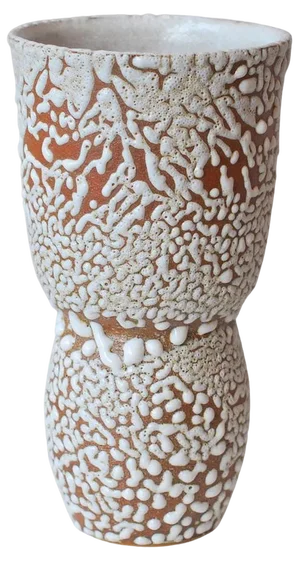 C-019 White Stoneware Vase by Moïo Studio