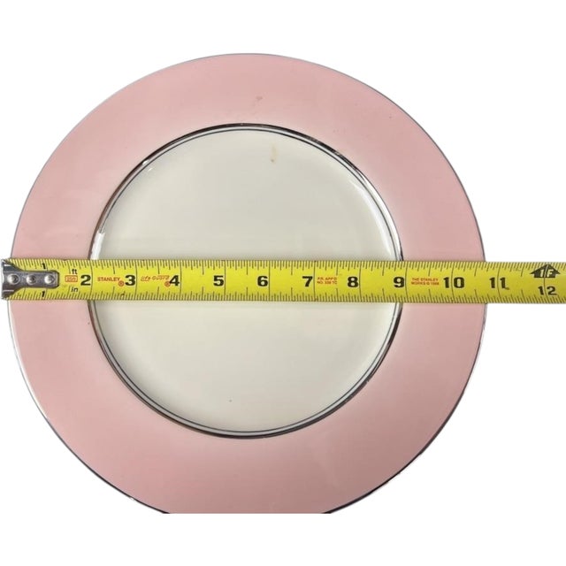 French 1960s Castleton Shell Pink Set of 8 For Sale - Image 3 of 5