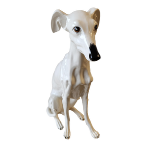 Mid 20th Century Italian Greyhound Whippet Dog Statue