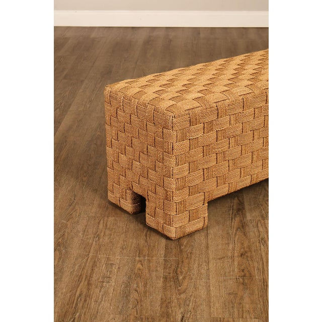 Lane Furniture Lane Furniture Woven Rope Bench For Sale - Image 4 of 18