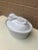 French Country Vintage French Country White Ceramic Rabbit Covered Dish For Sale - Image 3 of 11