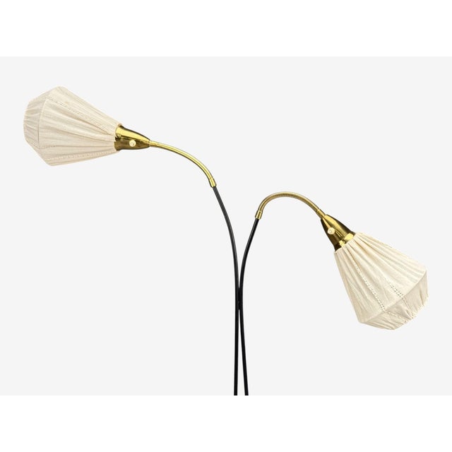 Eskilstuna Elektrofabrik, Floor Lamp, Laqcuered Metal, Brass, Sweden, 1960s For Sale - Image 4 of 14