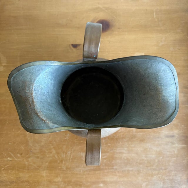 Late 19th Century Handcrafted Hammered Copper Jug For Sale - Image 12 of 12