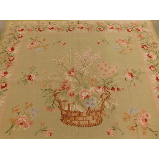 Textile 1990s Hand Made Aubusson Tapestry For Sale - Image 7 of 12