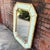Vintage Parcel Gilt Faux Bamboo Pistachio Octagonal Wall Mirror - Newly Painted For Sale - Image 11 of 12