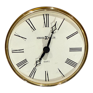 Mid Century Modern Howard MIller Jefferson Tabletop Clock Brass