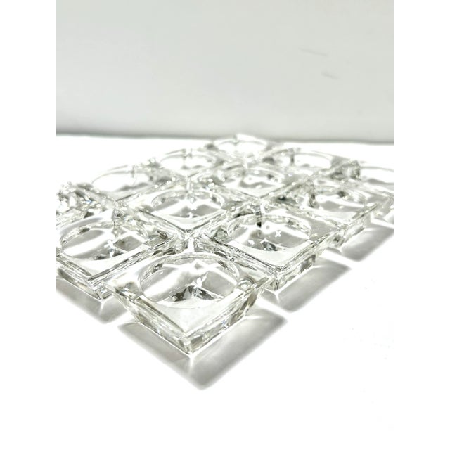Vintage Square Glass Salt Cellars – Set of 12 For Sale - Image 4 of 8
