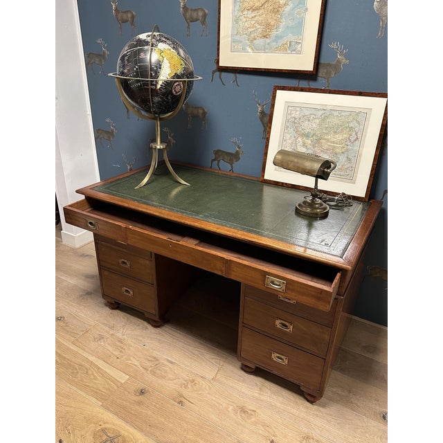Antique Military Campaign Desk, 1890s For Sale - Image 12 of 13