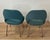 Blue Set of Conference Chairs with Steel Legs by Saarinen, 1960s For Sale - Image 8 of 15