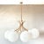 Metal Vintage Snowball Chandelier, 1970s For Sale - Image 7 of 14