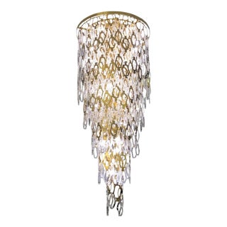 Collection Medea Chandelier in Metal and Crystal by Jago For Sale
