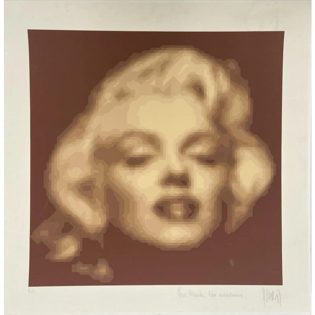 Beige Yvaral / Jean-Pierre Vasarely, Marilyn, 1970s, Screen Print For Sale - Image 8 of 8