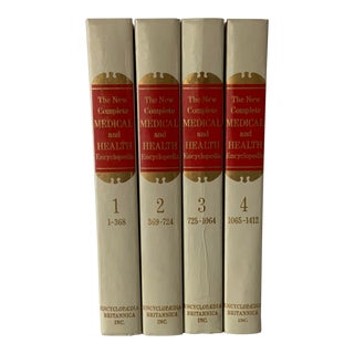 1970 Leather Bound’s Medical Books - Set of 4 For Sale