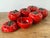 Vintage 1960s Italian Glazed Ceramic Tomato Lidded Bowls - Set of 6 For Sale - Image 11 of 11
