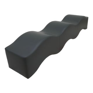 Sculptural Modern Ripple Wave Bench by Laurinda Spear for Steelcase For Sale