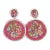 Kay Lee Sequin & Bead Earrings, A Pair For Sale