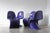 Mid-Century Modern Purple Panton Chairs by Verner Panton, Set of 4 For Sale - Image 3 of 10