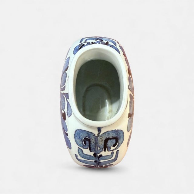 Royal Copenhagen Tenera Faience Vase by Cari Christensen for Royal Copenhagen, Denmark, 1960s For Sale - Image 4 of 7