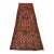 Hamedan Runner 3’6” X 9’7” Red Wool Vintage Tribal Hand-Knotted Oriental Rug For Sale